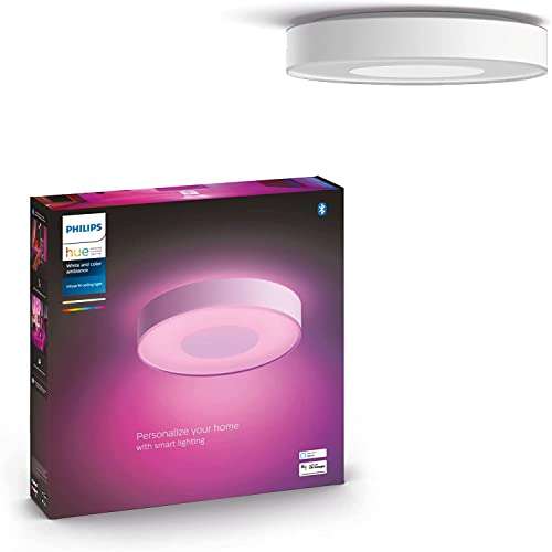 Philips Hue NEW Infuse Colour Ambiance Smart Ceiling Light [Medium - White] with Bluetooth