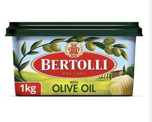 Bertolli Spread With Olive Oil 2 x 1KG Tubs For £5.49 No VAT (In store, Chadderton)