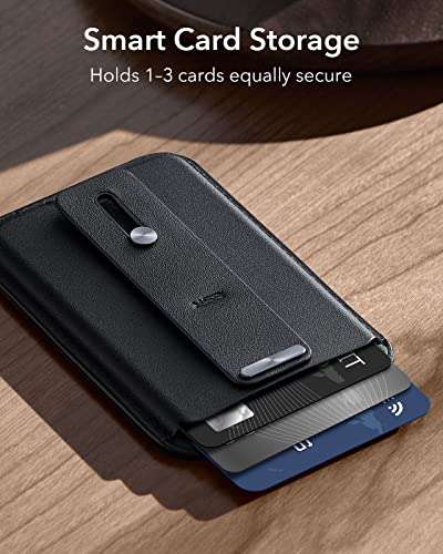 ESR Magnetic Wallet (HaloLock), Compatible with MagSafe Wallet, iPhone Wallet with Secure-Grip Finger Loop w/voucher Sold by ColorBright-EU