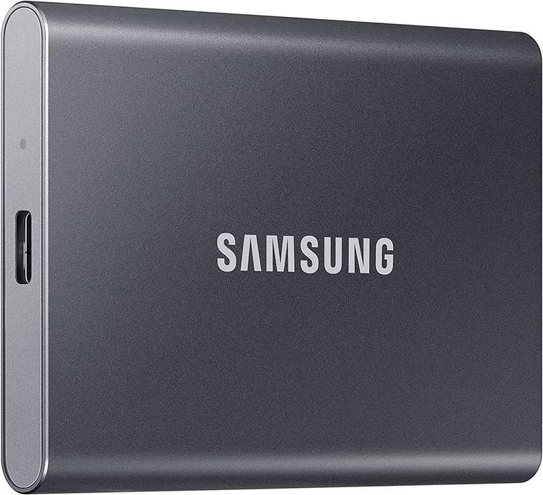 Samsung T7 Portable SSD - 2 TB - USB 3.2 Gen.2 External SSD Titanium Grey