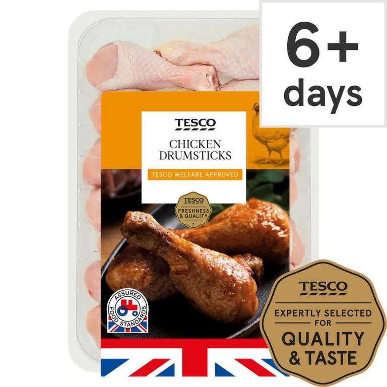Tesco Chicken Drumsticks 2Kg - £3.50 (Clubcard Price)