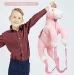 Back To School Plush Unicorn Backpack for Kids (in Pink) Reduced