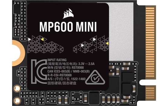 Corsair MP600 MINI 1TB M.2 (22x30) PCIe Gen 4 NVMe SSD