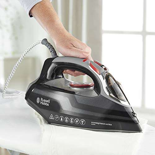 Russell Hobbs Powersteam Ultra 3100 W Vertical Steam Iron 20630 - Black and Grey £0 @ Amazon