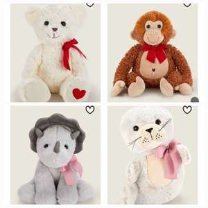 Plush soft elephant toy | poodle| seal | cow | pig | chick | dinasaur | bear - free click & collect