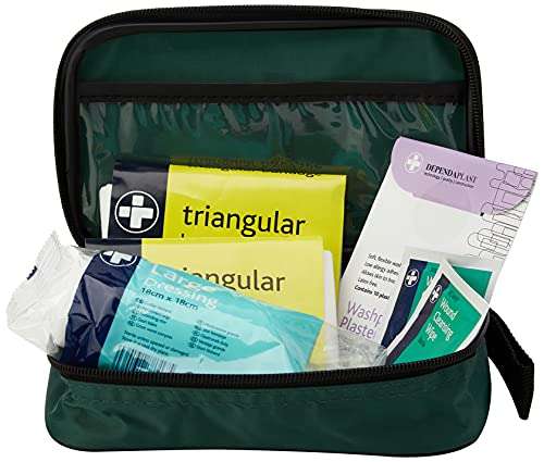 1 Person First Aid Kit in Small Green Pouch For Home - £5.09 @ Amazon