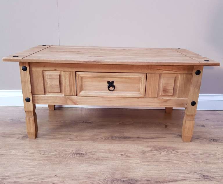 Coffee Table Mexican Solid Pine - Using Voucher - Sold By Mercers Furniture