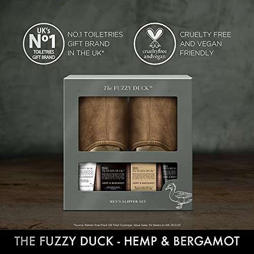 Baylis & Harding The Fuzzy Duck Men's Hemp & Bergamot Luxury Slipper Gift Set - £14.97 @ Amazon