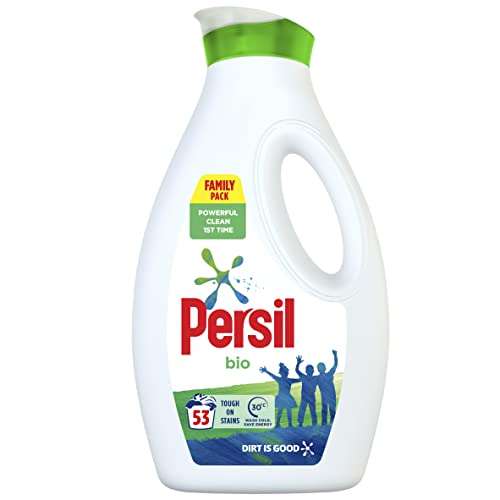 Persil Bio Laundry Washing Liquid Detergent, 1.43L - or £7.20 with S&S (10% voucher - £6.40)