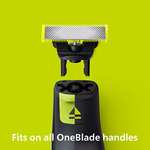 Philips OneBlade 5 Stainless Steel Original Replacement Blades Compatible with all OneBlade Electric Razors (model QP250/50)