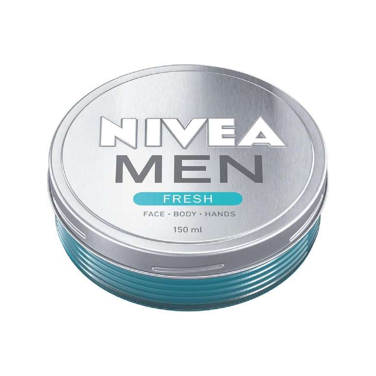 NIVEA MEN Fresh Creme, Moisturiser Cream for Face, Body & Hands 150ml