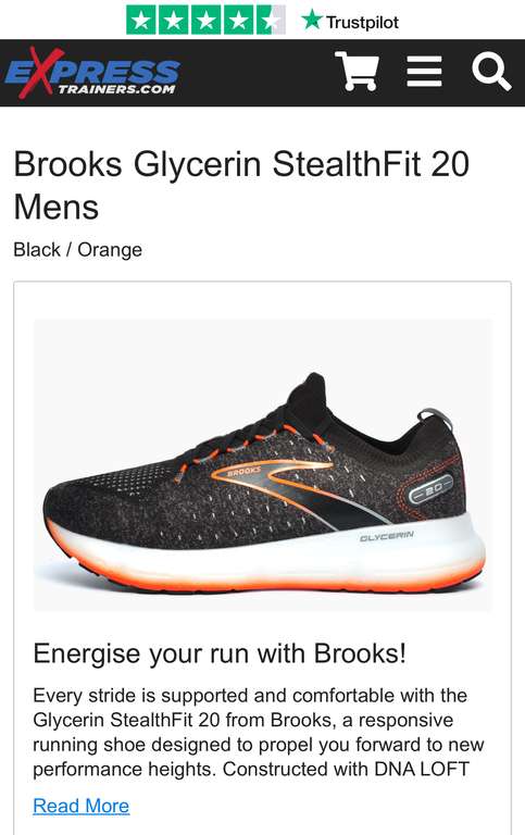 Brooks Glycerin 20 Mens Running Trainers