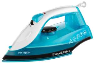Russell Hobbs My Iron Steam Iron, Ceramic Soleplate, 260ml Water Tank, 120g steam shot, 28g continuous steam, Self-Clean Function,