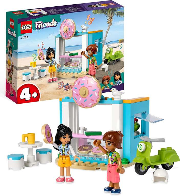 LEGO 41738 Friends Dog Rescue Bike Toy Set & 41723 Friends Doughnut Shop Cafe - £8.99 @ Amazon