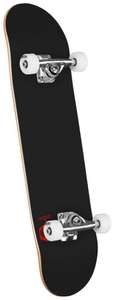 MINI LOGO CHEVRON DETONATOR SOLID BLACK COMPLETE SKATEBOARD - 7.5"