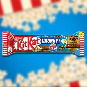 Box of 24 Kit Kat Chunky Salted Caramel Popcorn 42G Standard Chocolate Bars - £4.99 (£1 delivery) BBE End May @ Yankee Bundles