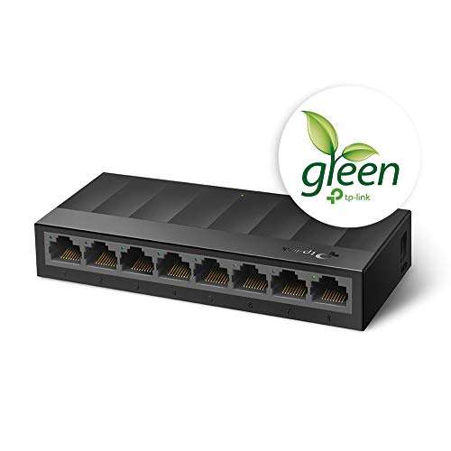 TP-Link LS1008G 8-Port Desktop/Wallmount Gigabit Ethernet Switch £14.49 @ Amazon