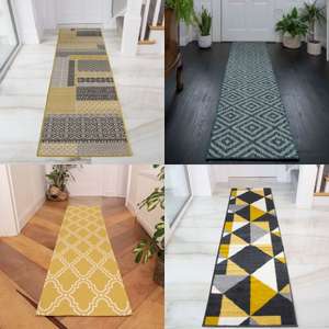 Selected Runner Rugs From £13.98 - £17.48 (Various Sizes) - Using discount Code