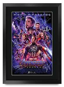 Avengers Endgame Movie Poster Cast Signed Printed Autograph Marvel Gifts - £9.99 @ Dispatches from Amazon Sold by Prints Of The World