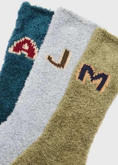 Multicoloured Letter Slipper Socks - 99p C&C