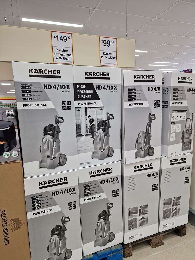 Karcher Professional Pressure Washer HD/48 £99.99 / HD4/10X With Reel £149.99