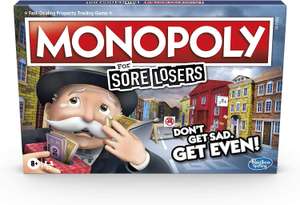 Monopoly For Sore Losers Board Game for Ages 8 and Up, The Game Where it Pays to Lose - £10 @ Amazon