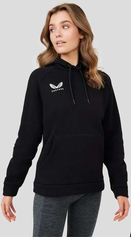 Womens Castore Brush Back Overhead Hoodie in Black (with code)