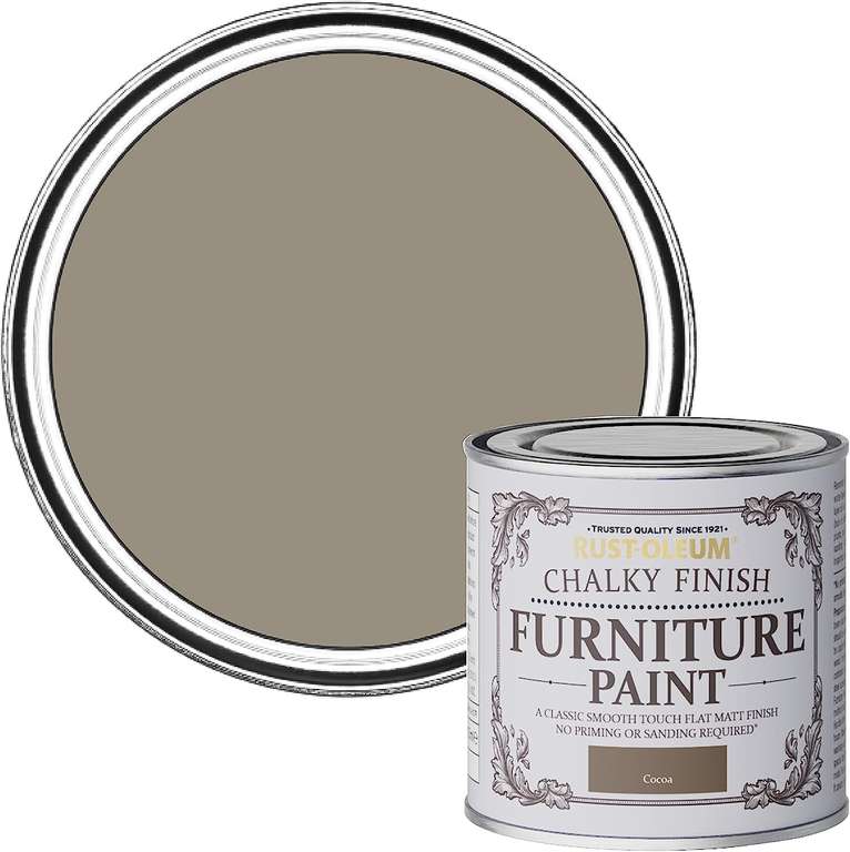 Rust-Oleum AMZ0025 Chalky Furniture Paint Cocoa 125ml - £3 @ Amazon