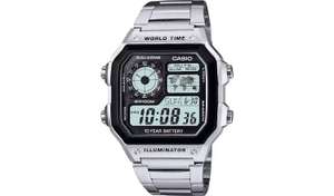 Casio Men's Illuminator Stainless Steel Bracelet Watch AE-1200WHD-1AVEF £24.99 + Free collection @ Argos