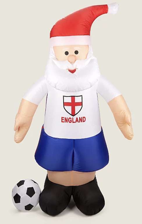 6ft inflatable England football Santa - £20 plus £5 Asda Rewards (Selected Accounts) @ George Asda
