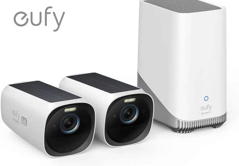 eufy eufyCam3 S330 Kit Solar Panel AI Security Camera Outdoor Wireless 4K With Code @ Shop Eufy