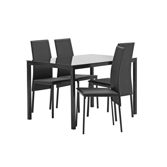 Argos Home Lido Glass Dining Table 4, Grey Dining Chairs Set Of 6 Argos