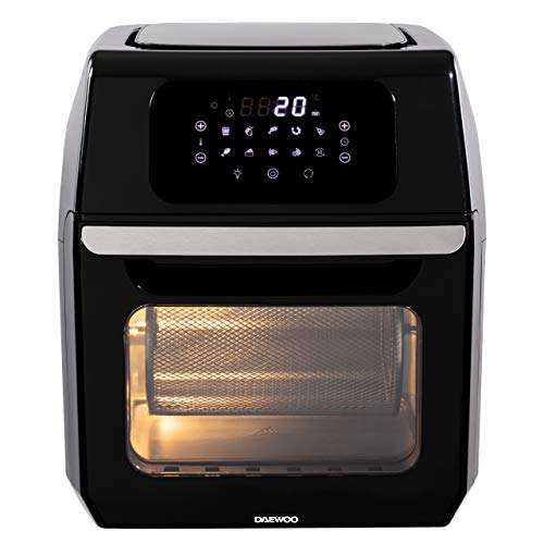 Daewoo 12L Rotisserie Air Fryer for Healthy Cooking, Rapid Air Circulation with Large Window & Interior Light For Easy View £89.95 @ Amazon