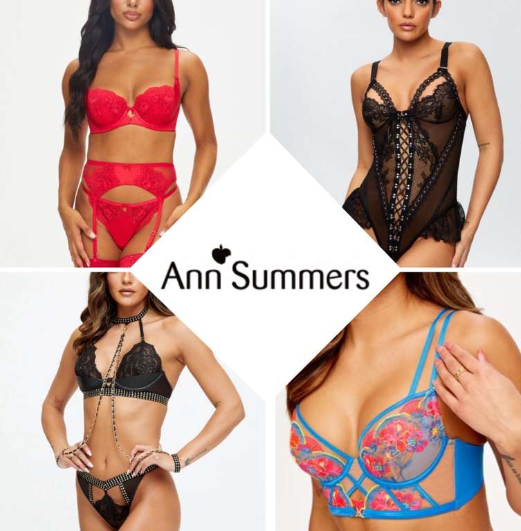 Up to 50% off Ann Summers Spring sale now launched Underwear from