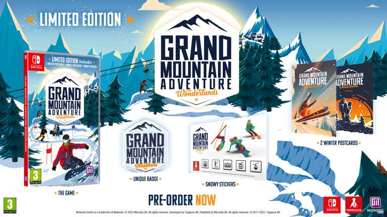 Nintendo Switch Game - Grand Mountain Adventure: Wonderlands (Limited Edition) - £22.30 - Amazon