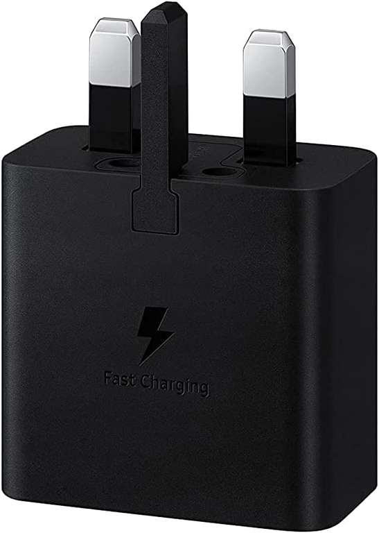 Samsung Galaxy Official 15W Adaptive Fast Charger (UK Plug without USB Type-C Cable) | Black \ White - £6.50 @ Amazon