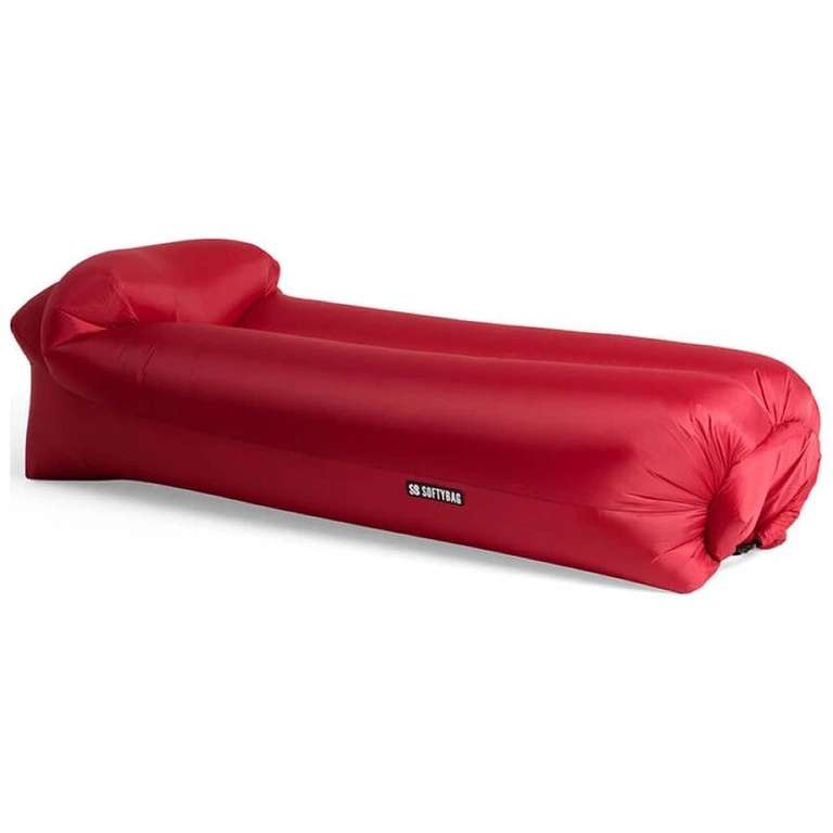 SOFTYBAG Original Inflatable Lounger Black / Red