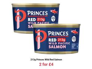 213g Princes Wild Red Salmon (x2 tins)