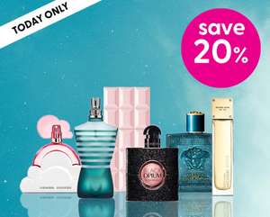 Superdrug 20% Off All Fragrances at checkout including fragrances already on offer. Discount taken off at checkout (Today only online)