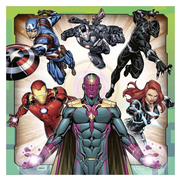 Ravensburger Marvel Avengers Assemble 3 x 49 Piece / Marvel Spiderman 4 in a Box Puzzle