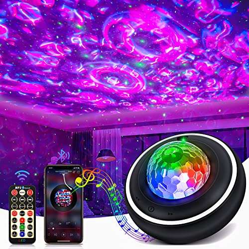 Galaxy Projector, Star Night Light Projector with and Music Bluetooth Speaker - with voucher - Sold by Lizhu Chen Mo / FBA