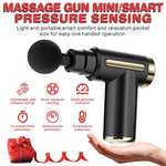 cotsoco Mini Massage Gun Deep Tissue,6 Speeds Cordless Handheld Muscle Massager with 4 Heads - w/Voucher - Sold by Go Fun Club / FBA