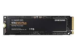Samsung 970 EVO Plus 1 TB PCIe NVMe M.2 (2280) Internal Solid State Drive (SSD) (MZ-V7S1T0), Black £77.82 @ Amazon