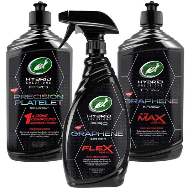 Turtle Wax Solutions Pro Collection Graphene Triple Pack plus 20% off and free next day delivery £24 @ Turtle Wax