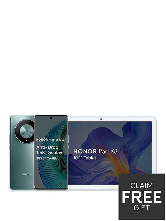 HONOR Magic 6 Lite 5G 256GB + Claim Free Honor Pad X8 Tablet - Free C&C