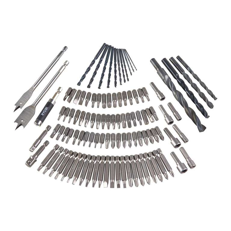 Ryobi 106 Piece Drill Bit Accessory Set now £17.50 with Free Click and Collect From Argos