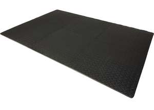 Halfords 6pc Black Floor Mat Set - 120cm x 180cm - £15.49 (Free Click & Collect) @ Halfords