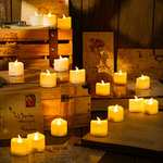 Da by Tea Lights LED Candles Flameless Candles 24 Pack £10.19 with voucher Sold by Da by and Fulfilled by Amazon