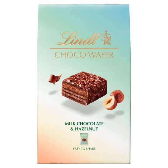Lindt Milk Chocolate and Hazelnut Choco Wafer Sharing Box 135g (Clubcard Price)