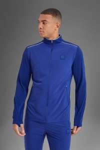 Active Gym Performance Rib Zip Track Jacket £6.30 Delivered with codes From Boohooman